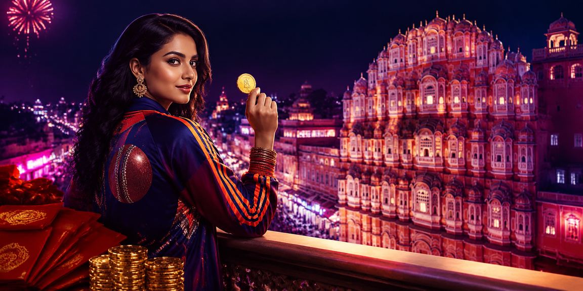 Aviator gameplay with Jaipur's Hawa Mahal backdrop, blending culture and betting